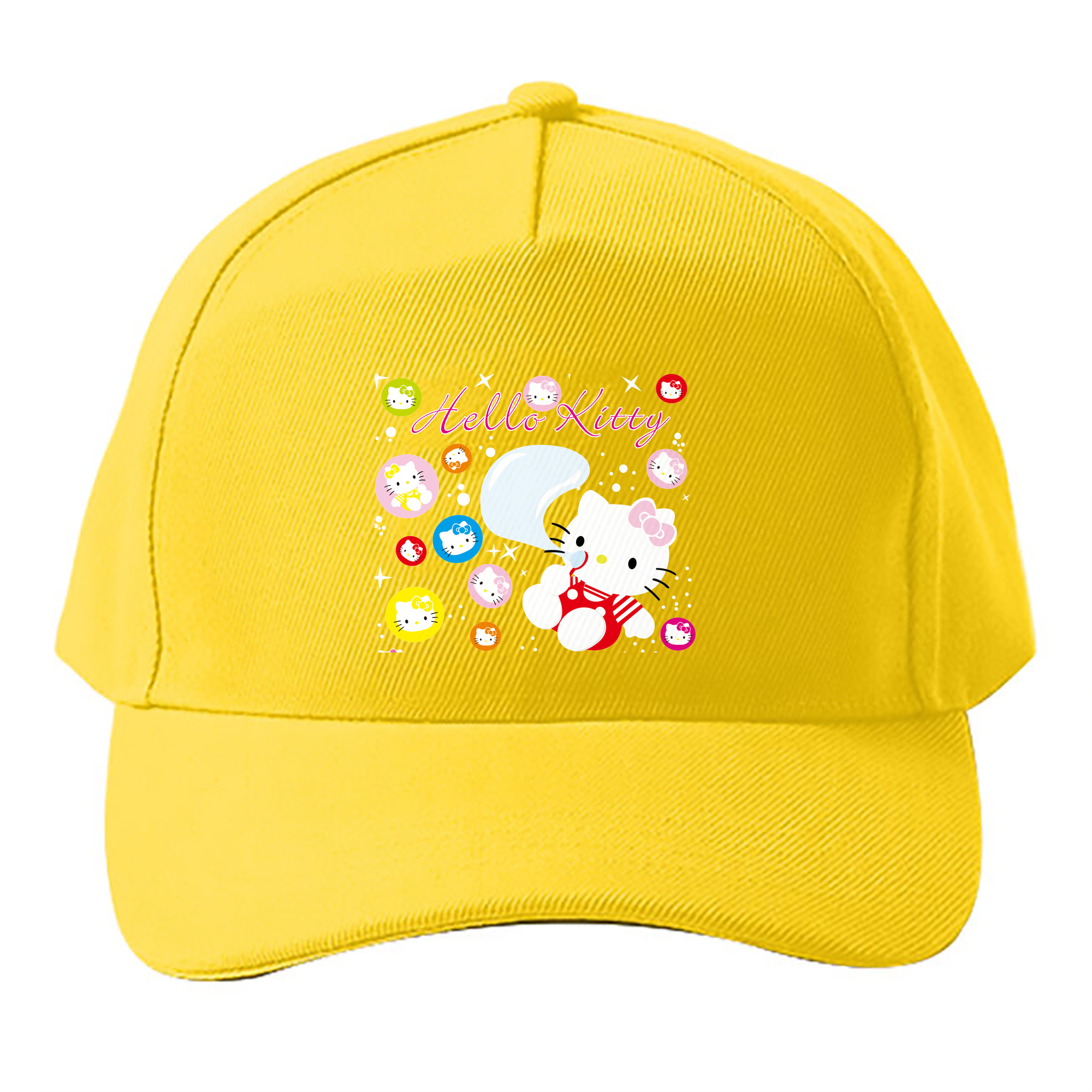 （画像用） Hello Kitty ハローキティ ベースボールキャップ 綿100％ 男女兼用 帽子 スポーツ